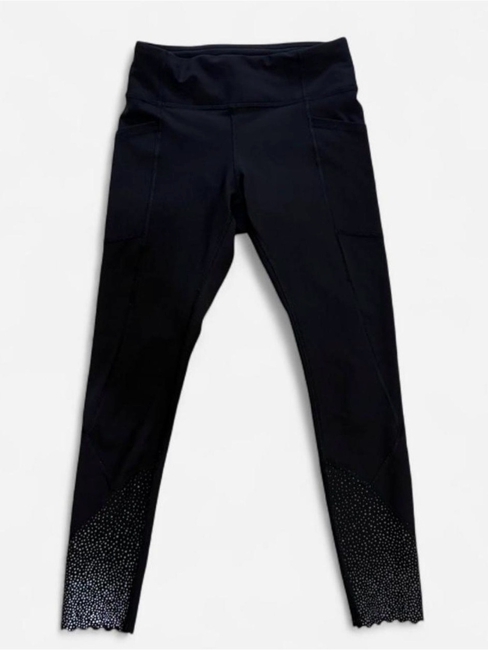 Lululemon athletica Leggings with Scalloped Dot Hem